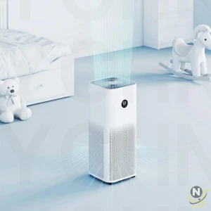 Xiaomi Smart Air Purifier 4 Pro App/Voice Control,Suitable For Large Room Smart Air Cleaner Global Version, 500 M3/H Pm Cadr, Oled Touch Screen Display - Mi Home App Works With Alexa - White