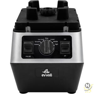 evvoli Commercial Blender With Ice Crusher, 3 Speed Control, 2L, 2200W, EVKA-CBL20B, Black