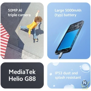 Xiaomi Redmi 12 (Midnight Black 8GB RAM, 256 Storage) - MediaTek G88 Powerful Processor |50MP High-Resolution main camera | 90