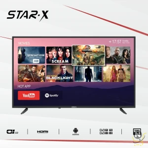 Star-X 32 Inch Smart LED TV With Built In Receiver T2/S2, HDMI, USB Black 32LN680V