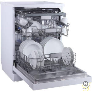 evvoli Free Standing Dishwasher 7 programs 15 place setting, 3 Rack Levels, High Energy Efficiency, Quiet, Silver Color