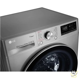 Lg 10 Kg 1400 Rpm Front Load Washing Machine, Stainless Silver - F4V5Ryp2T"Min 1 year manufacturer warranty"