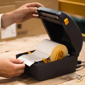 Zebra Direct Thermal Printer ZD220-4 Inch Desktop Printer - USB connectivity - Suitable for Logistics,  Light Manufacturing,  Retail and Healthcare Applications