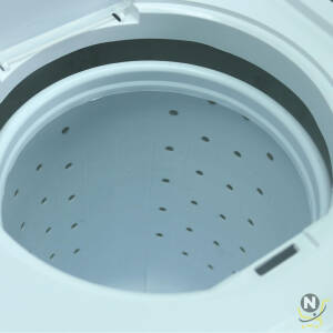 Nobel 6.0KG Wash /4.5KG Spin Capacity Twin Tub Washing Machine, 400W Wash Power, Air Drying, IPX4 Waterproof Grade, Transparent