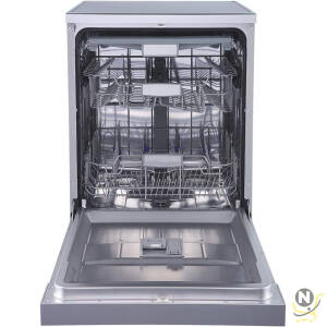 evvoli Free Standing Dishwasher 7 programs 14 place setting, 3 Rack Levels, High Energy Efficiency, Quiet, Silver Color