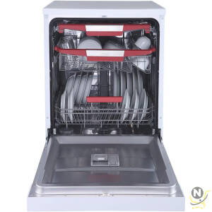 evvoli Free Standing Dishwasher 7 programs 15 place setting, 3 Rack Levels, High Energy Efficiency, Quiet, Silver Color