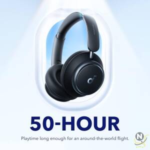 soundcore by Anker Space Q45 Adaptive Noise Cancelling Headphones,  Reduce Noise By Up to 98%,  Ultra Long 50H Playtime,  App Control,  Hi-Res Sound with Details,  Bluetooth 5.3,  Ideal for Traveling