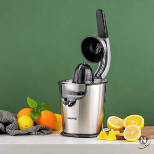 Geepas Stainless Steel Citrus Juicer-GCJ46018| Juicer for Orange Juice, Lemon| Deluxe Stainless Steel Body with Aluminum