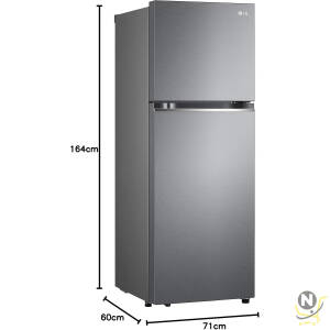 LG 315 Liters New Smart Inverter Refrigerator, Door Cooling+, Dark Graphite Steel Color - GN-B432PQGB