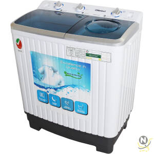 Nobel 6.0KG Wash /4.5KG Spin Capacity Twin Tub Washing Machine, 400W Wash Power, Air Drying, IPX4 Waterproof Grade, Transparent