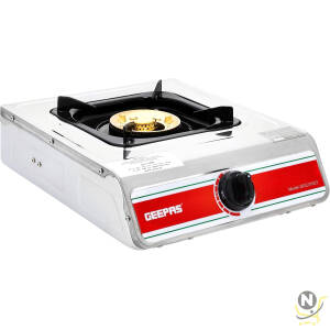 Geepas GGC31037 Stainless Steel Larger Burner Twin Tube Gas Cooker with Auto-Ignition System"Min 1 year manufacturer warranty"