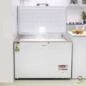 GEEPAS Freestanding Chest Freezer GCF4106WAH | 410L Deep Freezer with Adjustable Thermostat | 2pc Food Basket Included | LED