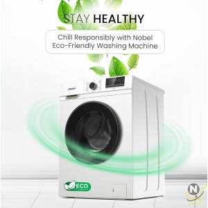 Nobel 6 Kgs Front Fully Load Automatic Washer, Knob And Button Control, LED Display, 15 Nos. of Programs, Universal Motor,