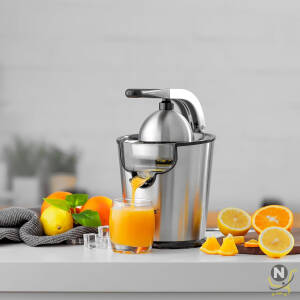 Geepas Stainless Steel Citrus Juicer-GCJ46018| Juicer for Orange Juice, Lemon| Deluxe Stainless Steel Body with Aluminum