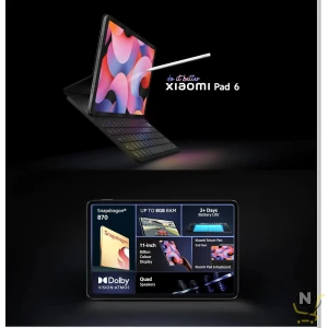 Xiaomi Pad 6 Tablet 11″ 2.8K Screen 144Hz Snapdragon 870 Octa Core 3.2Ghz 8600mAh Battery Fast Charger CN Version OTA