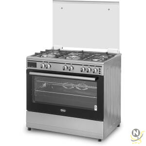 Terim 90X60 cm Full Gas Cooking Range, 106 Liters Oven Capacity With Self Cleaning Function, Cast Iron Pan Support And Automatic