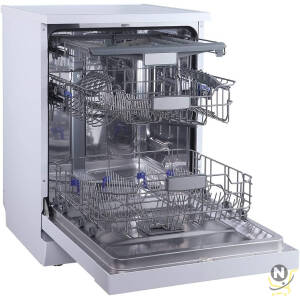 evvoli Free Standing Dishwasher 7 programs 14 place setting, 3 Rack Levels, High Energy Efficiency, Quiet, White Color