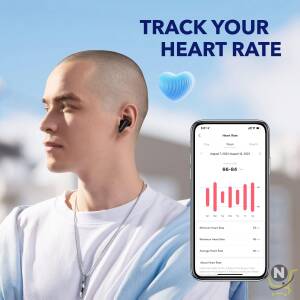 Soundcore by Anker Liberty 4,  Noise Cancelling Earbuds,  True Wireless Earbuds with ACAA 3.0,  Dual Dynamic Drivers for Hi-Res Premium Sound,  Spatial Audio with Dual Modes,  All-New Heart Rate Sensor