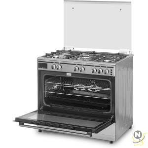 Terim 90X60 cm Full Gas Cooking Range, 106 Liters Oven Capacity With Self Cleaning Function, Cast Iron Pan Support And Automatic