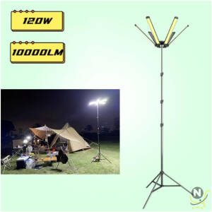 ALBAWADI Toby Camping Light Outdoor High Power 6pcs LED Light 120W Portable Multifunction Lamp VIP-08 PRO