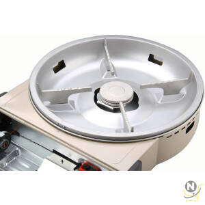 ALBAWADI Portable Camping Stove Cooking Gas Stove Burner with Cooking Pan K300C