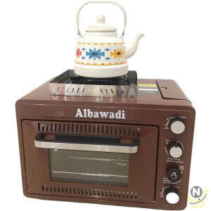 ALBAWADI Portable Camping Gas Oven 25L with Cooking Burner Stove Insulated Oven Box