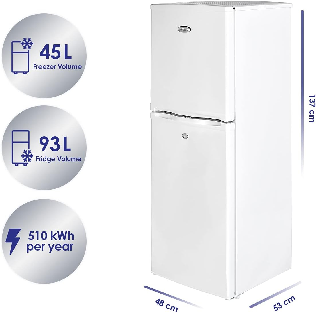 Super General 190 Liters Gross Compact Double Door RefrigeratorFreezer